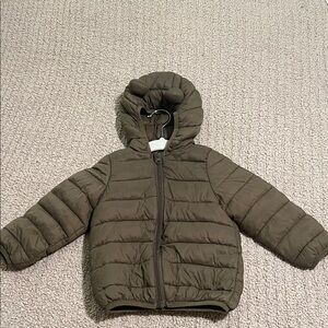 Kids Puffer Jacket - Hunter green